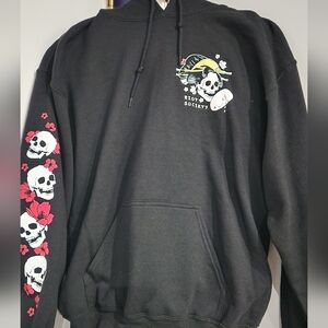 Riot Society Skeleton Geisha tea hoodie